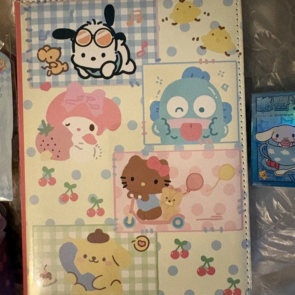 Sanrio Character Patchwork Hardcover Notebook - Pastel Multi‎
